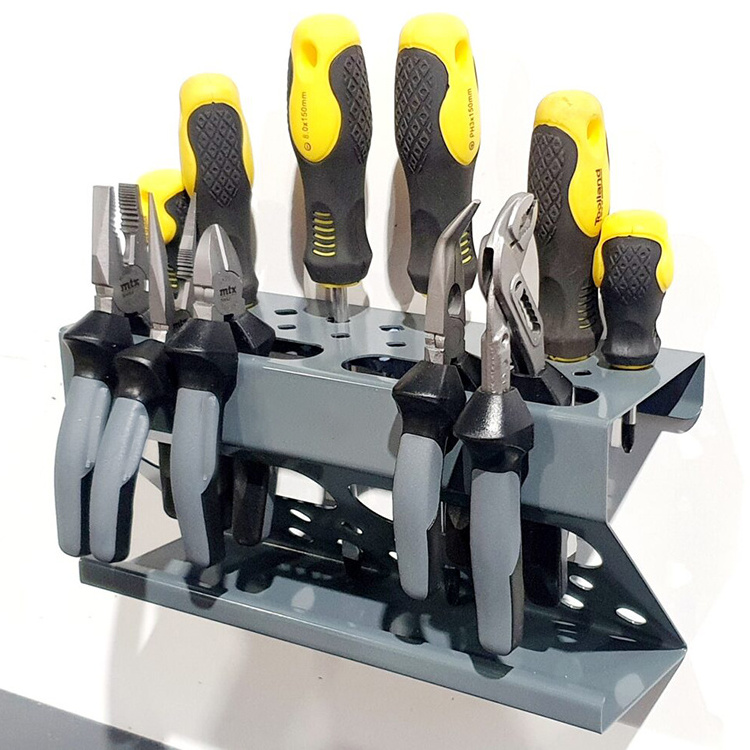 JH-Mech Screwdriver Storage Organizer Wall Mount Spinning Screwdriver Organizer Screwdriver Bits Holder