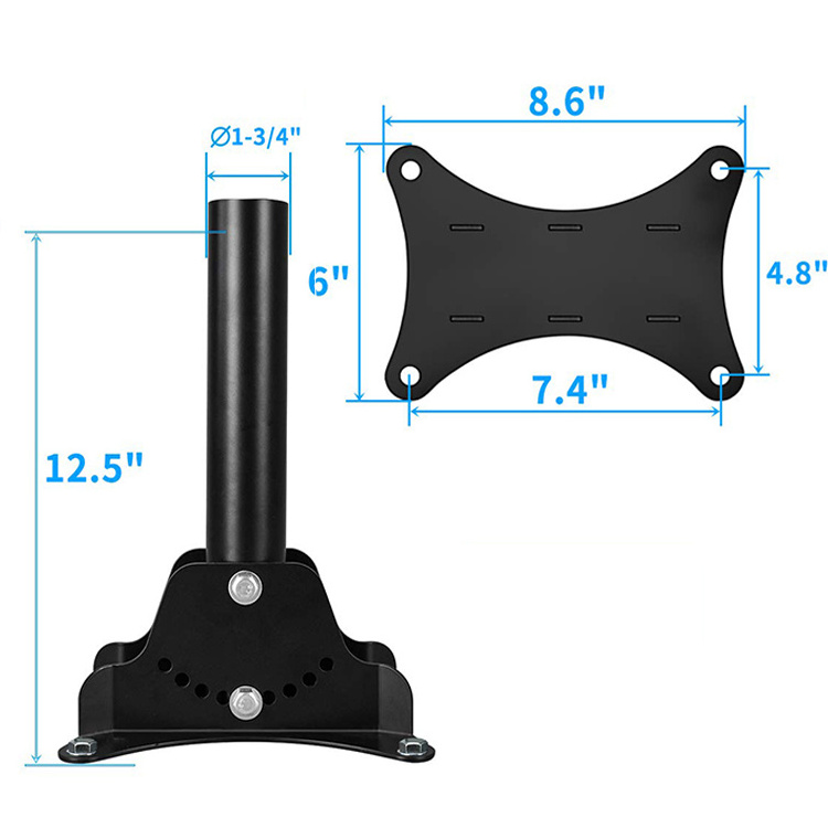 JH-Mech Outdoor Umbrella Stand for Decks Docks Patios Picnic Tables Adjustable Umbrella Holder Carbon Steel Umbrella Base