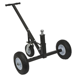 JH-Mech Stability Hand Truck Trailer 800 Lb Capacity with Caster Adjustable Black Powder Coated Trailer Dolly