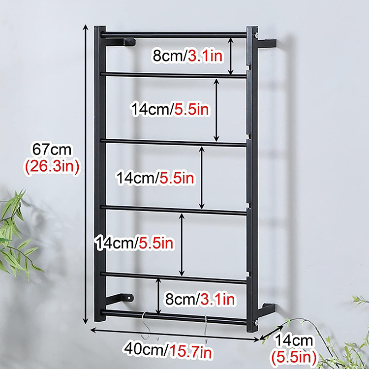 JH-Mech Ribbon Holder Organizer Rack Wrapping Paper Dispenser Display Stand Multi-function Metal Wall Mount Ribbon Display Rack