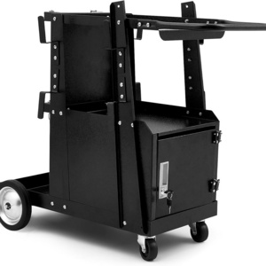 JH-Mech Rolling Welder Cart with Drawers for Transporting and Storing Welders Metal Welding Cart with Drawers