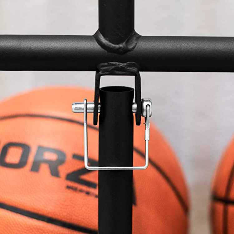 JH-Mech Mounted Holder on Wall for Garage Storage Basketball and Soccer Ball Vertical Storage Wall Mounted Ball Storage Rack