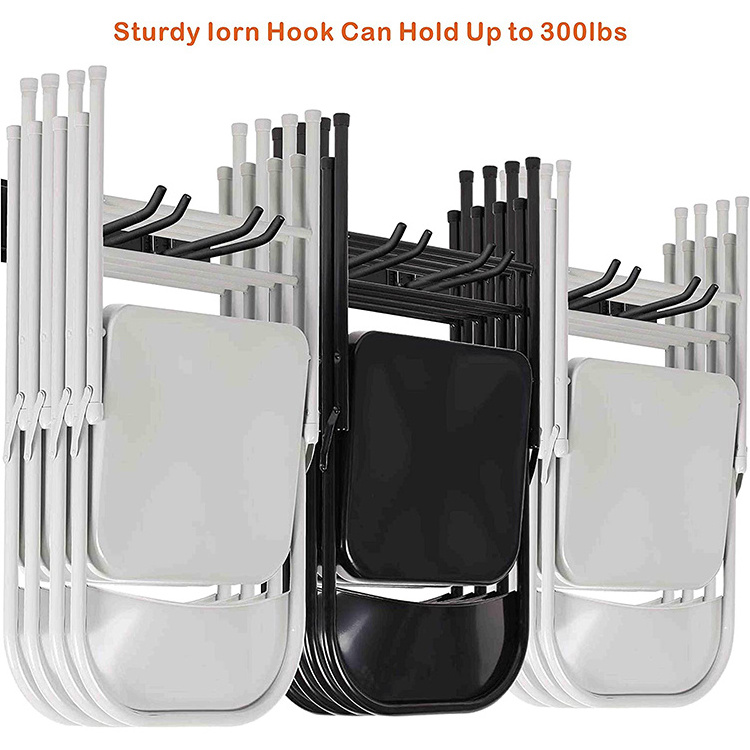 JH-Mech Tool Storage Racks System Reinforced Shelving Heavy Duty Wall Mount Hooks Garden Garage Tool Storage Organizer