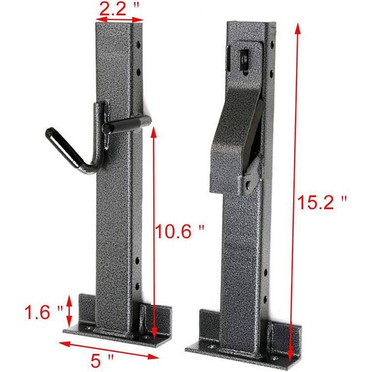 JH-Mech Easy to install Trim line Holder Fit for Open Landscape Trailers Racks Sturdy Steel Locking Single Trimmer Rack