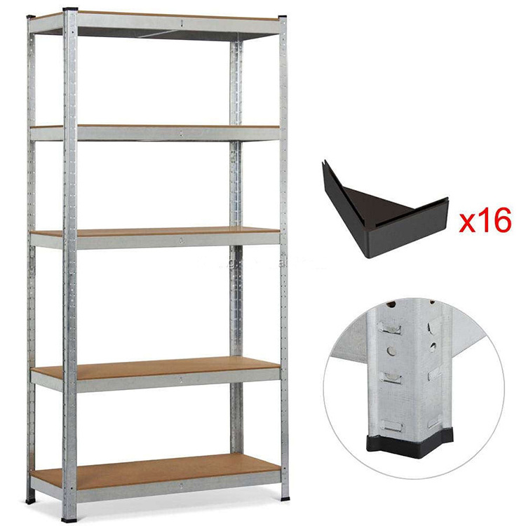 JH-Mech Storage Shelving Rack OEM ODM Hot Sale Warehouse Goods Easy to Assemble Carbon Steel Boltless Racking Shelves