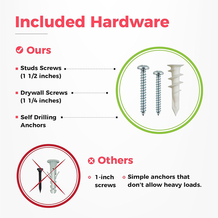 JH-Mech Garden Storage System 300lbs Capacity Sturdy Storage Rack with Adjustable Hooks Wall Mount Garden Tool Organizer