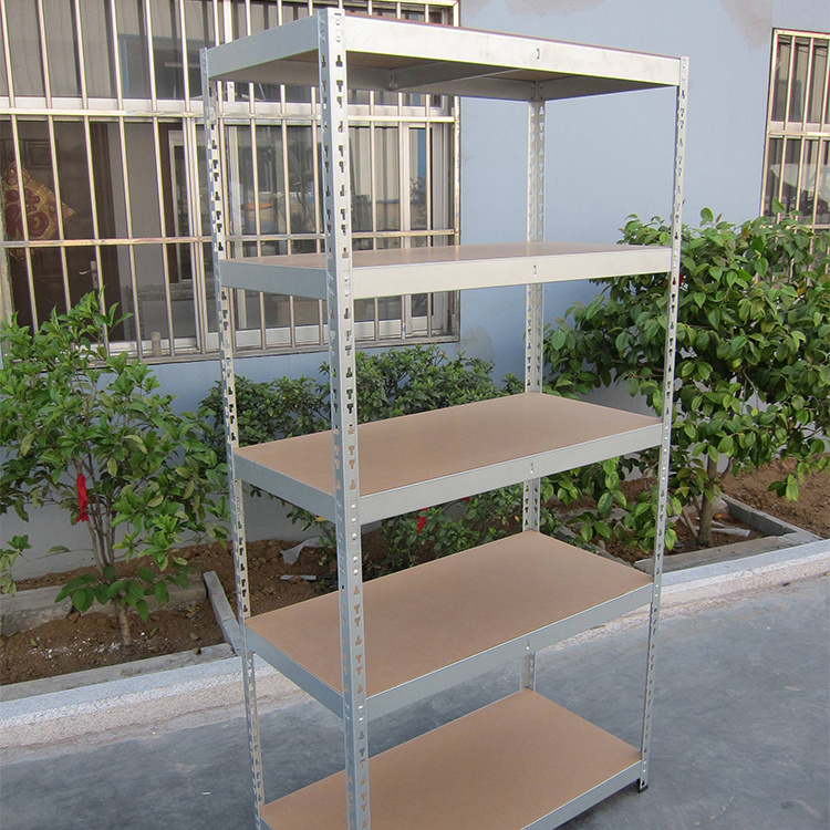 JH-Mech Boltless Shelving Rack OEM ODM Hot Sale Powder Coated Steel Slotted Angle Boltless Racking Shelves