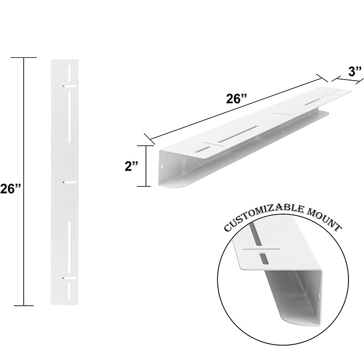 JH-Mech White Heavy Gauge Powder Coated Steel and Easy to Install Overhead Storage Rack for Garage or Shed