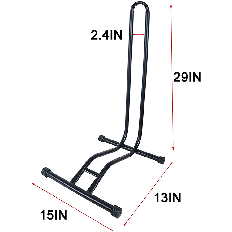 JH-Mech Holds 1-2 Bikes Mountain and Road Bicycle Floor Parking Storage Stand for Indoor Outdoor Garage Freestanding Bike Stand