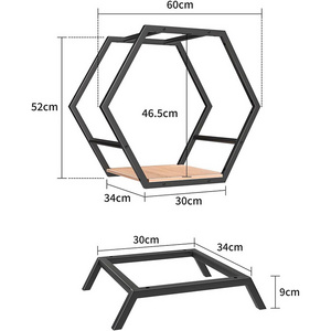 JH-Mech Bicycle Helmet Rack Roller Shoe and Commercial Football Baseball Hats Display Stand Floor-Standing Metal Helmet Rack