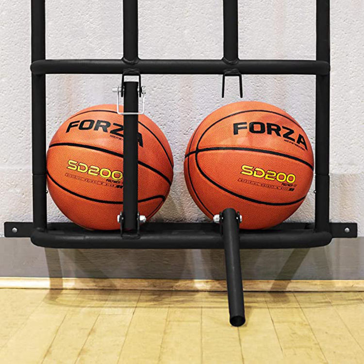 JH-Mech Mounted Holder on Wall for Garage Storage Basketball and Soccer Ball Vertical Storage Wall Mounted Ball Storage Rack