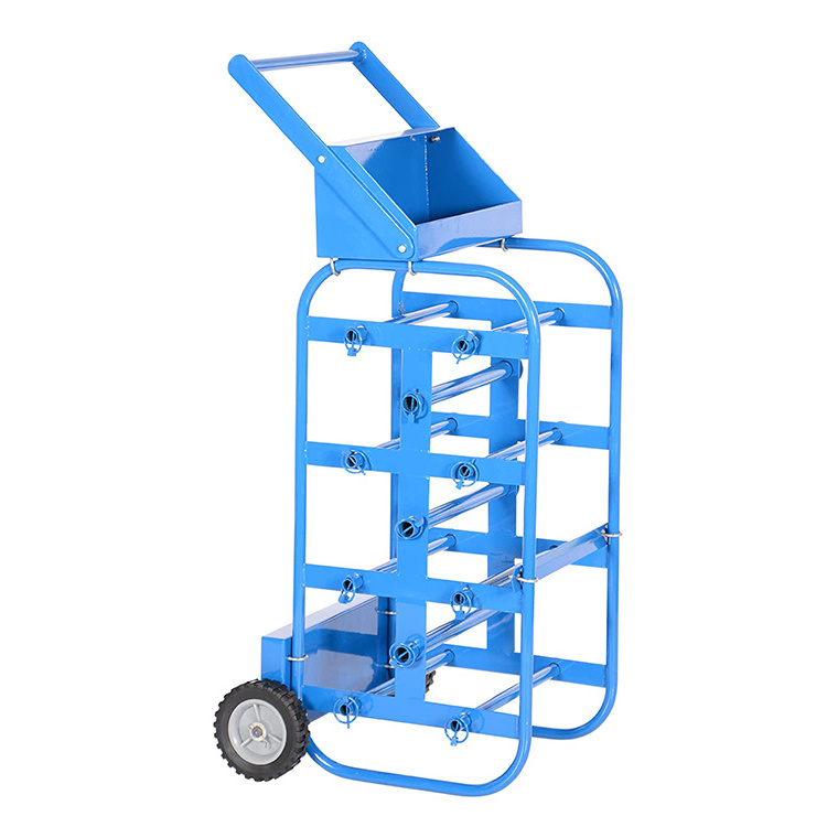 JH-Mech Cable Reel Dolly For Warehouse High Loading Durable Electrical Wires Storage Steel Wire Dispenser