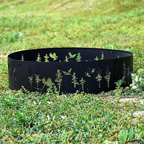 JH-Mech Outdoor Camping Steel Campfire Ring Metal Fire Pit Ring