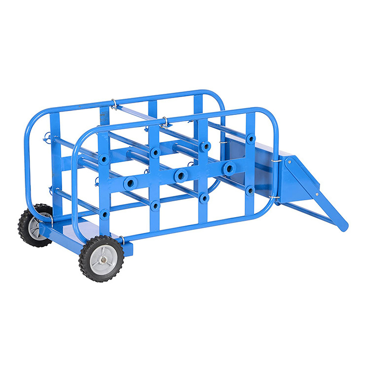 JH-Mech Cable Reel Dolly For Warehouse High Loading Durable Electrical Wires Storage Steel Wire Dispenser