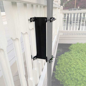 JH-Mech Maximizing Patio Courtyard Balcony Space Adjustable Wall Mounted Umbrella Brackets Pool Deck Metal Umbrella Holders