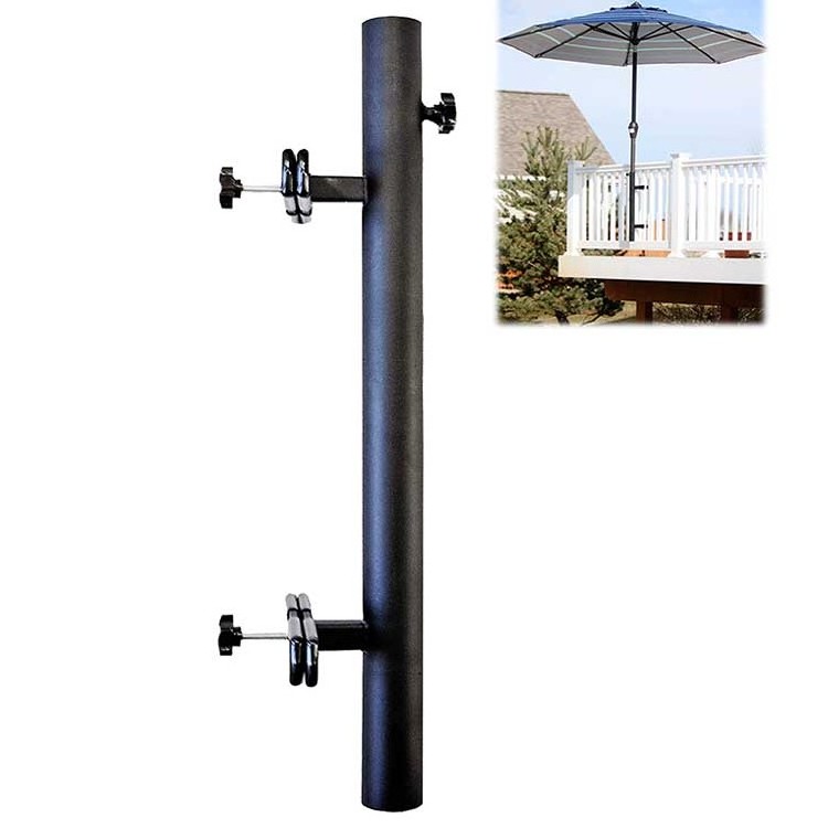 JH-Mech Outdoor Universal Flag Pole Torch Holder Hitch Mount Patio Garden Umbrella Living Wall Mounted Umbrella Display Stand