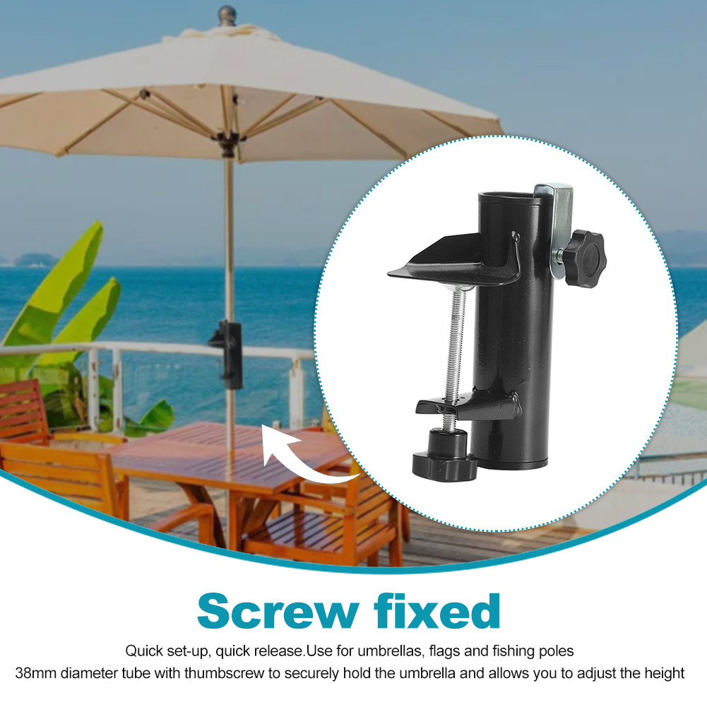 JH-Mech Durable Portable Beach Umbrella Tablet Tray Parasol Umbrella Hook Large Zise Cup Holder Sand Anchor