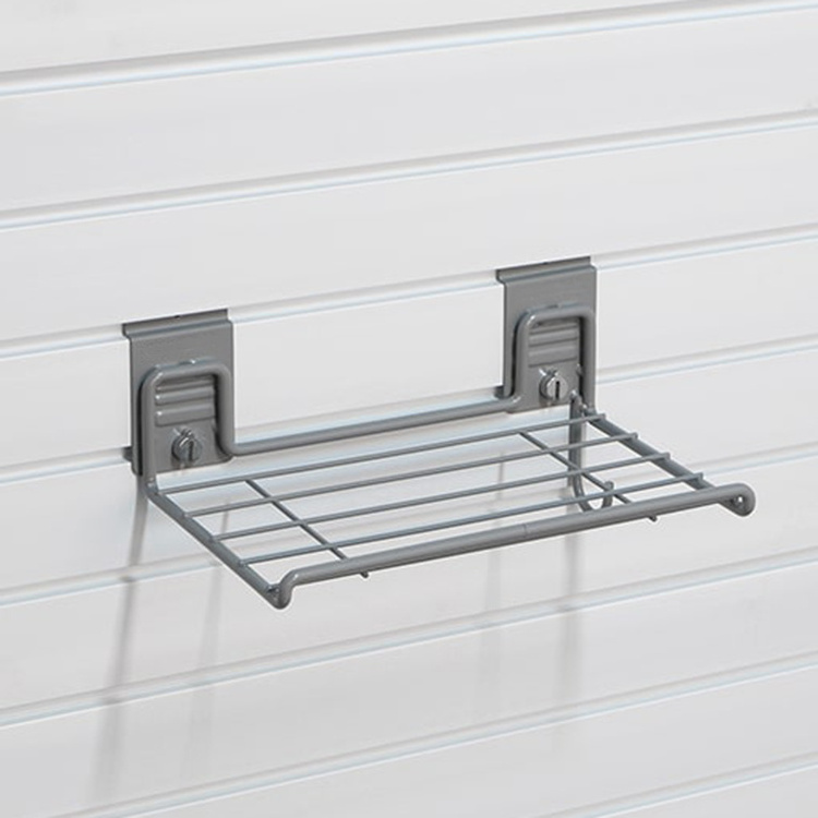 JH-Mech Unique Wire 12 Inch Slatwall Shelving with Cord Holder Storage for Circle Saws and Jig Saws Power Tool Storage Hook