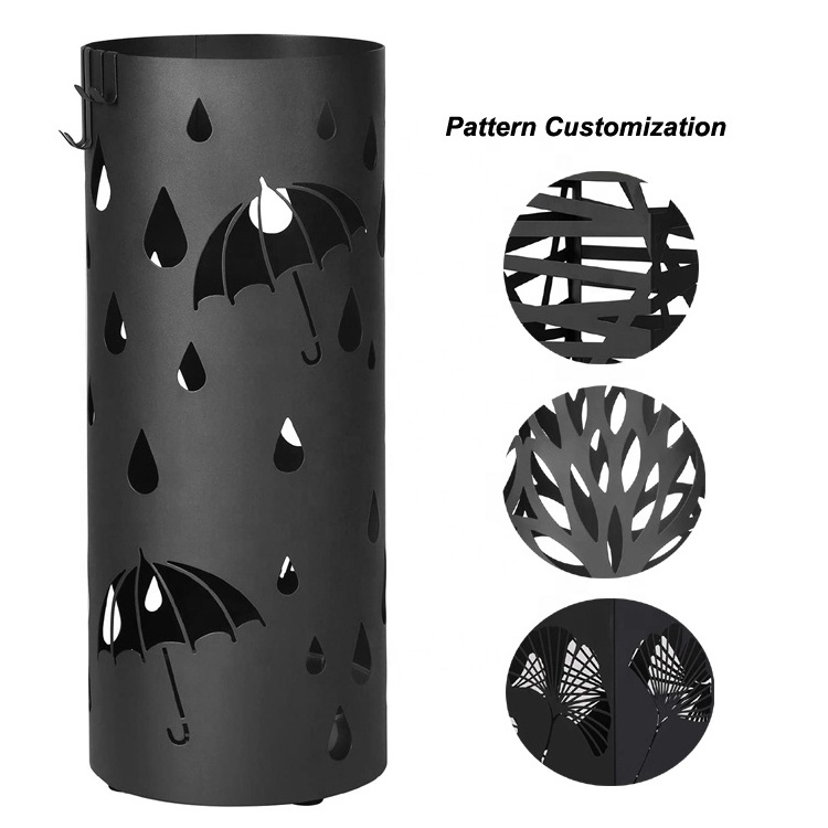 JH-Mech Indoor Metal Umbrella Stands Multifunction Design Umbrella Rack Stand