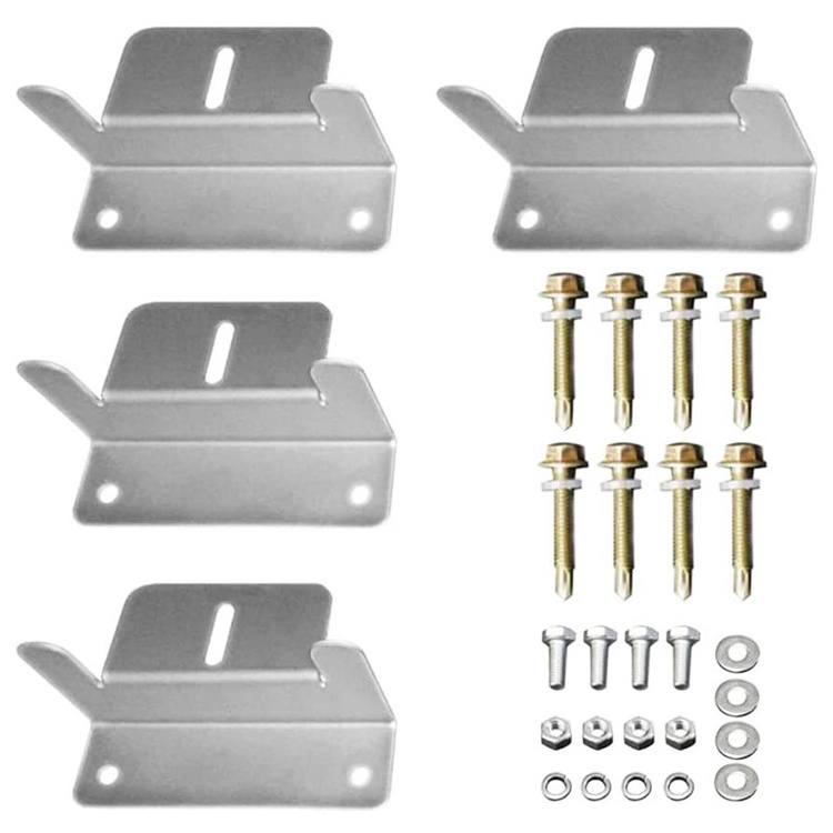 JH-Mech Gird Roof Installation Sets Of Solar Panel Mounting Z-Bracket With Nuts And Bolts Solar Bracket Mounts