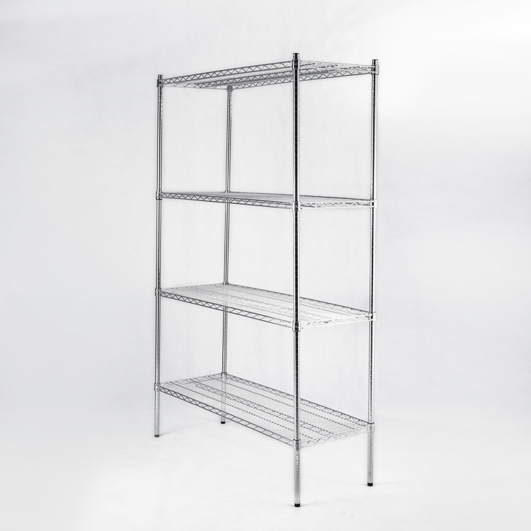 JH-Mech High Quality 6 Tiers Industrial Storage Racking Wire Shelf, Home Kitchen Moveable Wire Storage Rack