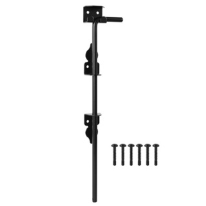 JH-Mech for Courtyard Garden Gate 18" Heavy Duty Wood Fence Door Bolts Solid Steel Fastening Gate Drop Rod