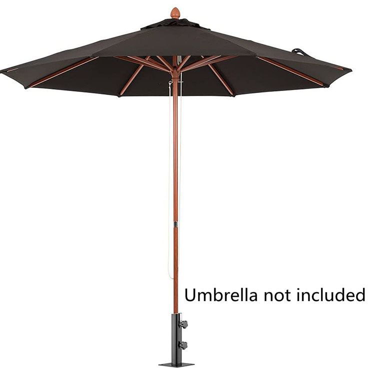 JH-Mech Adjustable Patio Table Umbrella Stand Outside For Garden Backyard Balcony Flexible Design Deck Mount Umbrella Holder