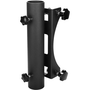 H-Mech OEM Outside Umbrella Holder Black Anti-rust and Durable Steel Patio Umbrella Bracket for Deck Railing