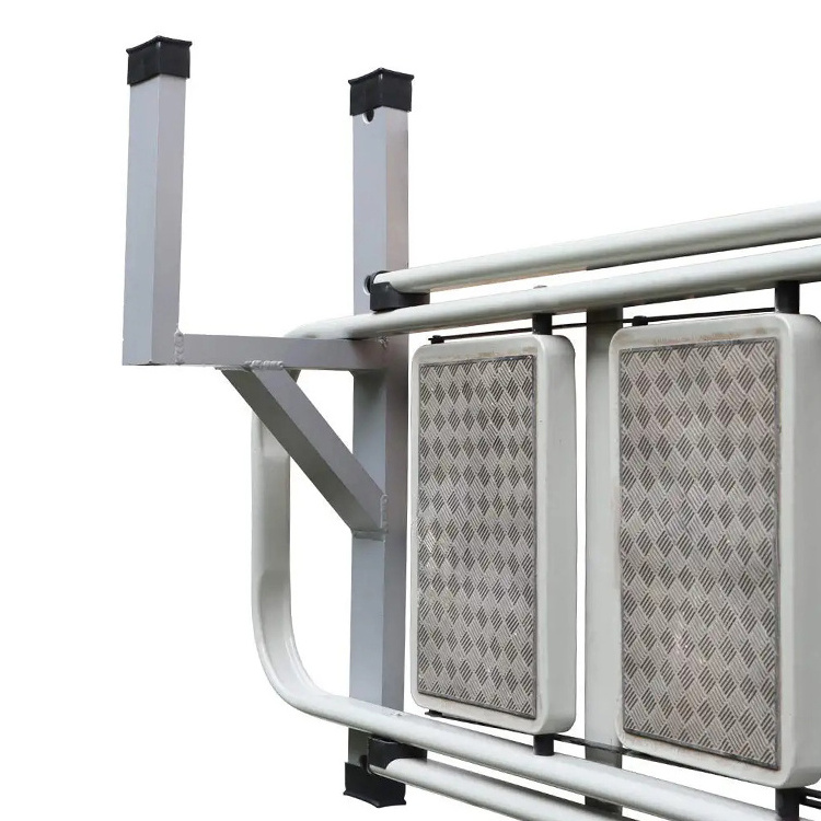 JH-Mech Side Ladder Rack Used for Tow Truck Trail Car Ladder Resist Corrosion Extruded Aluminum Ladder Rack for Trailer