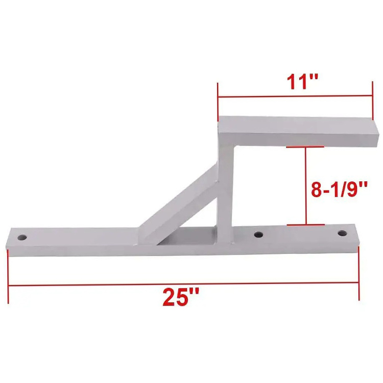 JH-Mech Side Ladder Rack Used for Tow Truck Trail Car Ladder Resist Corrosion Extruded Aluminum Ladder Rack for Trailer