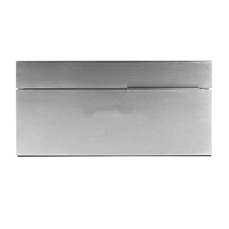 JH-Mech Wall Mounted Stainless Steel Mailbox Letter Box ODM Sliver Polished Metal Outdoor Post Mailbox for Padded Envelopes