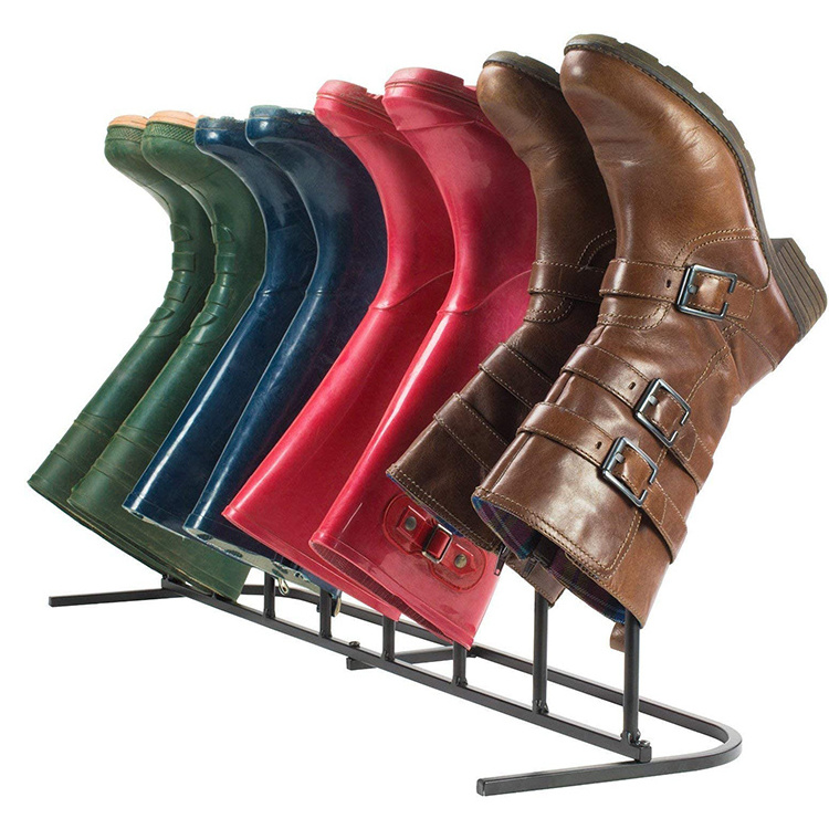 JH-Mech Boot Organizer OEM Simple Assemble Elegant Strong and Sturdy Quality Stainless Steel Wellie Boot Rack