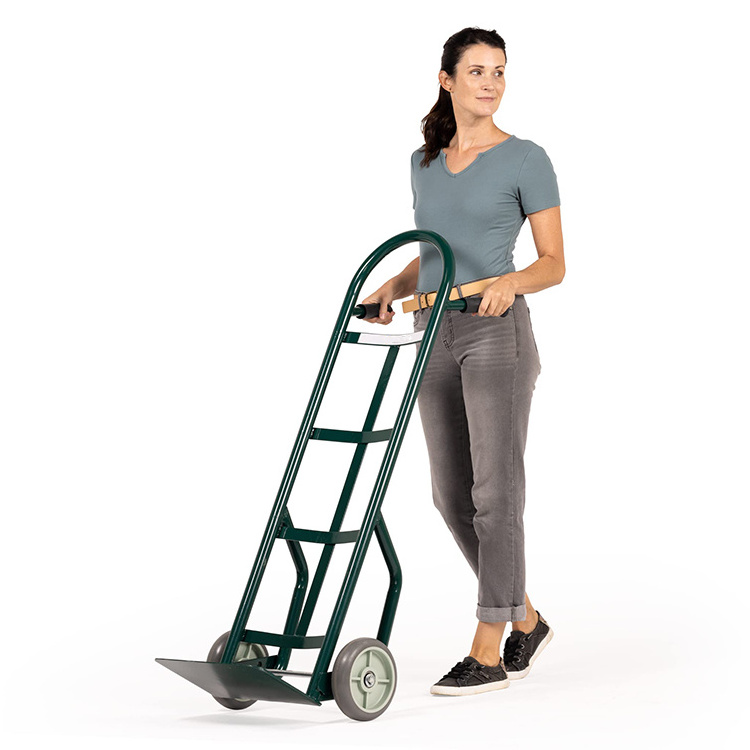 JH-Mech Hand Truck All Terrain Double Bearing Rubber Wheels Foldable Space Saving Gas Cylinders Cart