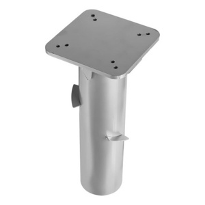 JH-Mech Universal Ground Socket for Sun Parasols Ground Sleeve Umbrella Stand Embedding in Concrete 16inch Metal Parasol Stand