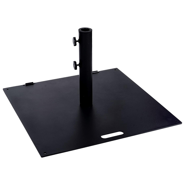 JH-Mech Umbrella Base Stand Garden Backyard Outdoor Patio Space Powder Coated Carbon Steel Black Umbrella Base