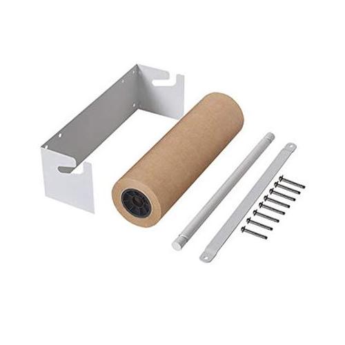 JH-Mech Wall Mounted Kraft Paper Roll Holder Dispenser with Cutter Bar Fit 24