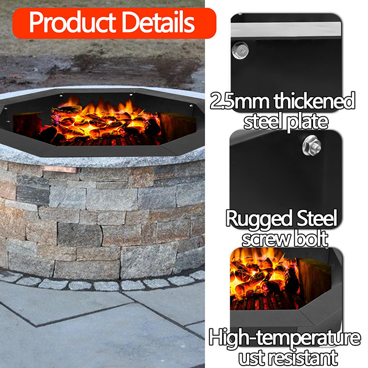 JH-Mech Easy to Install High Quality Material Design Suitable for DIY Extensive Usage Square Outdoor Fire Pit