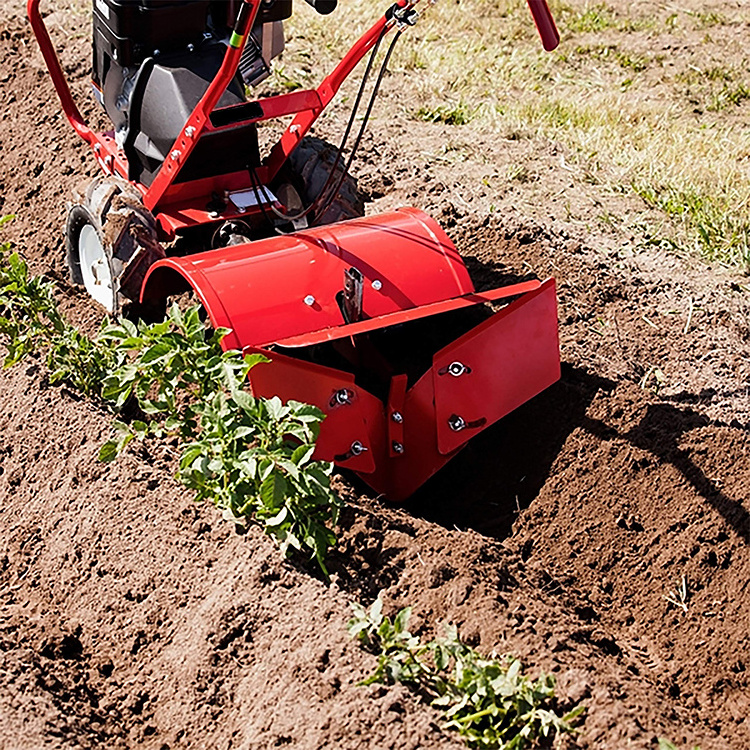 JH-Mech Heavy Duty Hiller Furrower Kit Tine Rototillers Red Powder Coated Adjustment Carbon Steel Plow Harrow