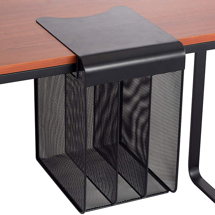 JH-Mech Under Desk Drawer Heavy Duty Hanging Mounted High Quality Black Powder Coated Carbon Steel Under Desk Drawer