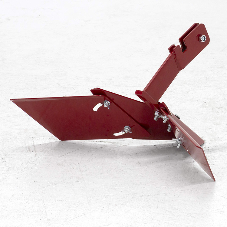 JH-Mech Heavy Duty Hiller Furrower Kit Tine Rototillers Red Powder Coated Adjustment Carbon Steel Plow Harrow