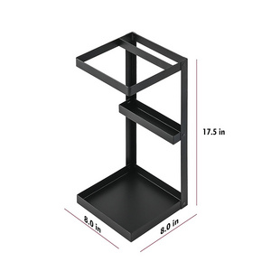 JH-Mech Multi-Purpose Easy to Assemble for Tall and Short Umbrella Anti-rusty Smooth Black Iron Umbrella Holder