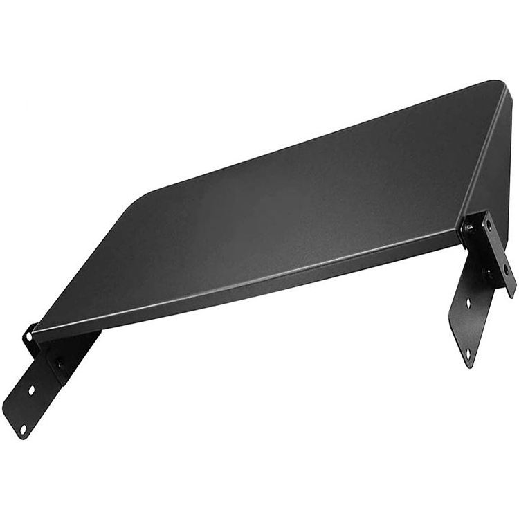 JH-Mech OEM Heavy Duty Black Powder Coated Metal Shelf Perfect for Prep Space to Storage Food Folding Front Shelf