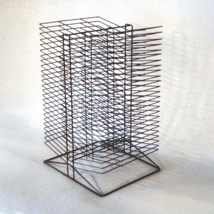 JH-Mech 50 Shelves 17 x 20 x 30 Inches Great for the Art Classroom or Studio Black Double Sided Wire Metal Drying Rack