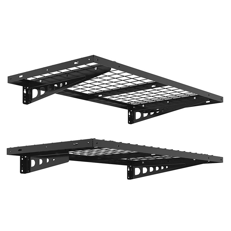 JH-Mech Metal Steel Shoes Garage Storage Wall Shelf Systems for Sports Equipment Organizer Garage Storage Shelf