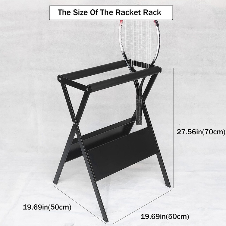 JH-Mech Tennis Racket Rack Customized High Quality Double Use Display Stand Floor Holder Tennis Racket Stand