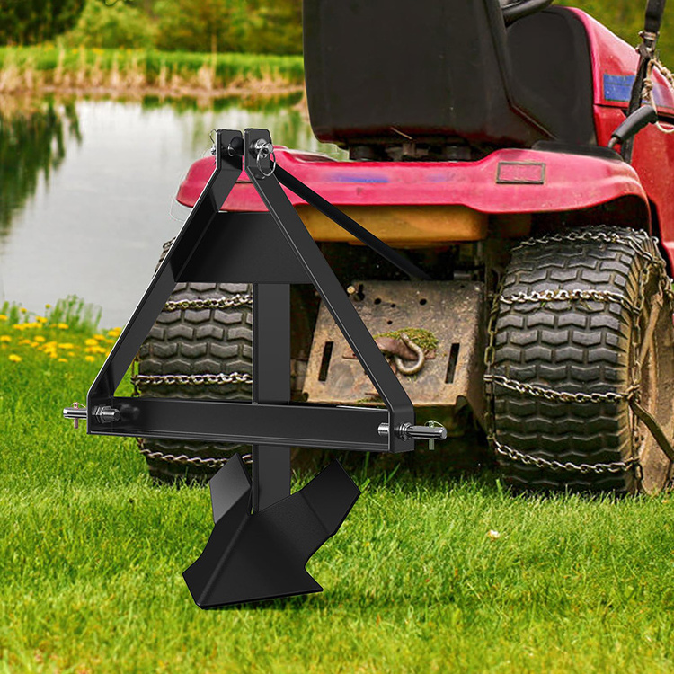 JH-Mech Heavy Duty Rust Proof Hitch Tractors 3 Point Middle Mechanical Soil Tiller Adjustable Carbon Steel Furrow Plow