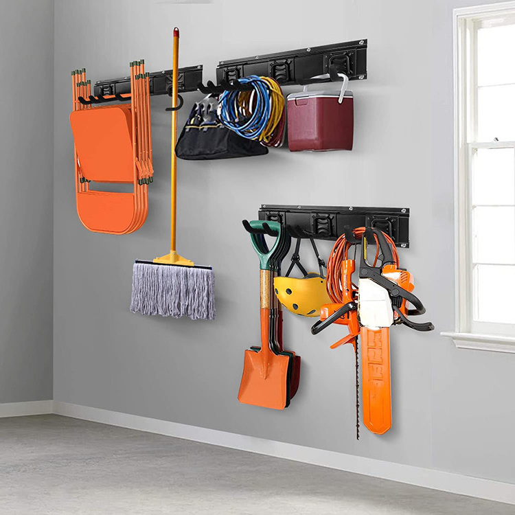 JH-Mech ODM Garden Tool Storage Rack Custom Hanging Landscaping Equipment Ladders Sport Gears Hoses Garage Tool Organizer