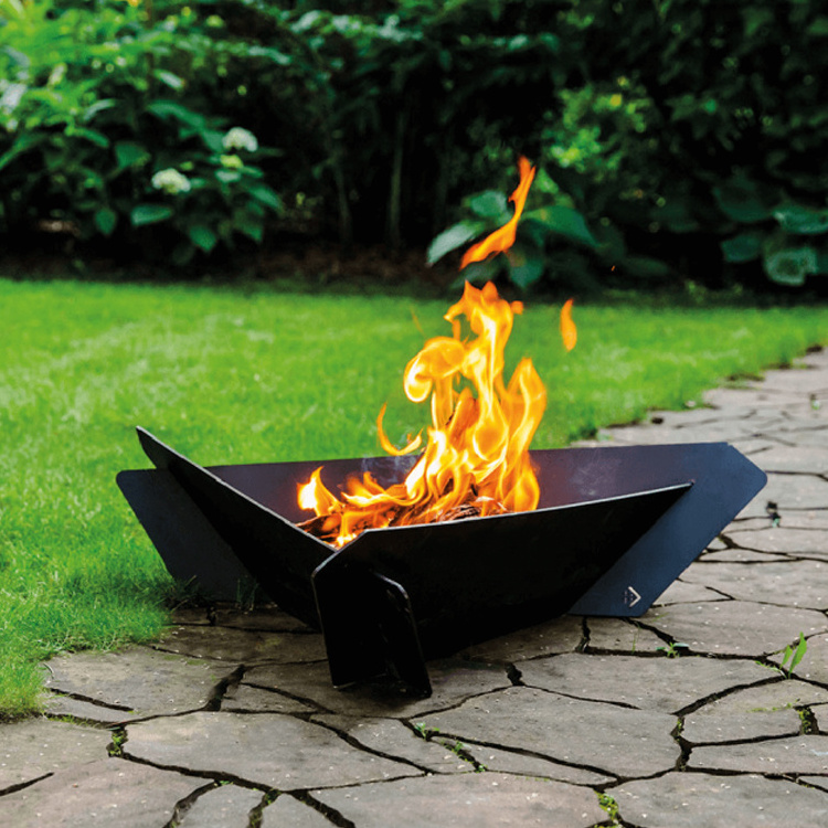 JH-Mech Frie Pit Pan Indoor And Outdoor Garden Backyard Log Burning Corten Steel Fire Pit