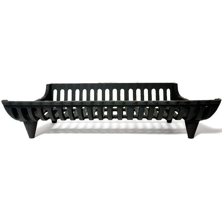 JH-Mech 33 Inch - 8 Bar Fire Grates - Heavy Duty 3/4 Wide Solid Steel For Indoor Chimney Hearth Outdoor Fire Place Log Grate