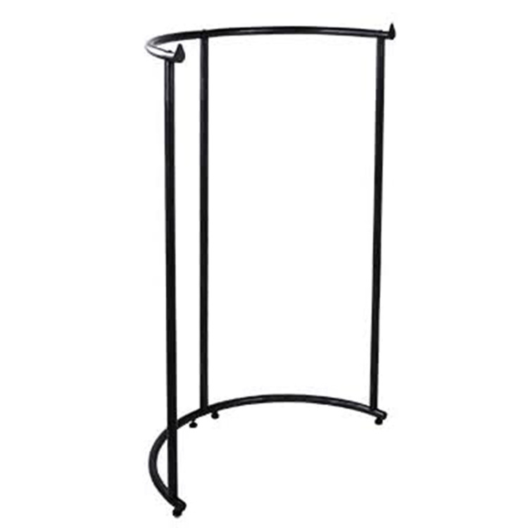 JH-Mech Urban Industrial Pipe clothing rack Heavy Duty Half Round Pipe Rack for Hanger Clothes